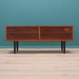 Rosewood chest of drawers, Danish design, 1960s, manufacturer: Hundevad & Co