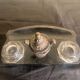 Bronze and wood inkwell
