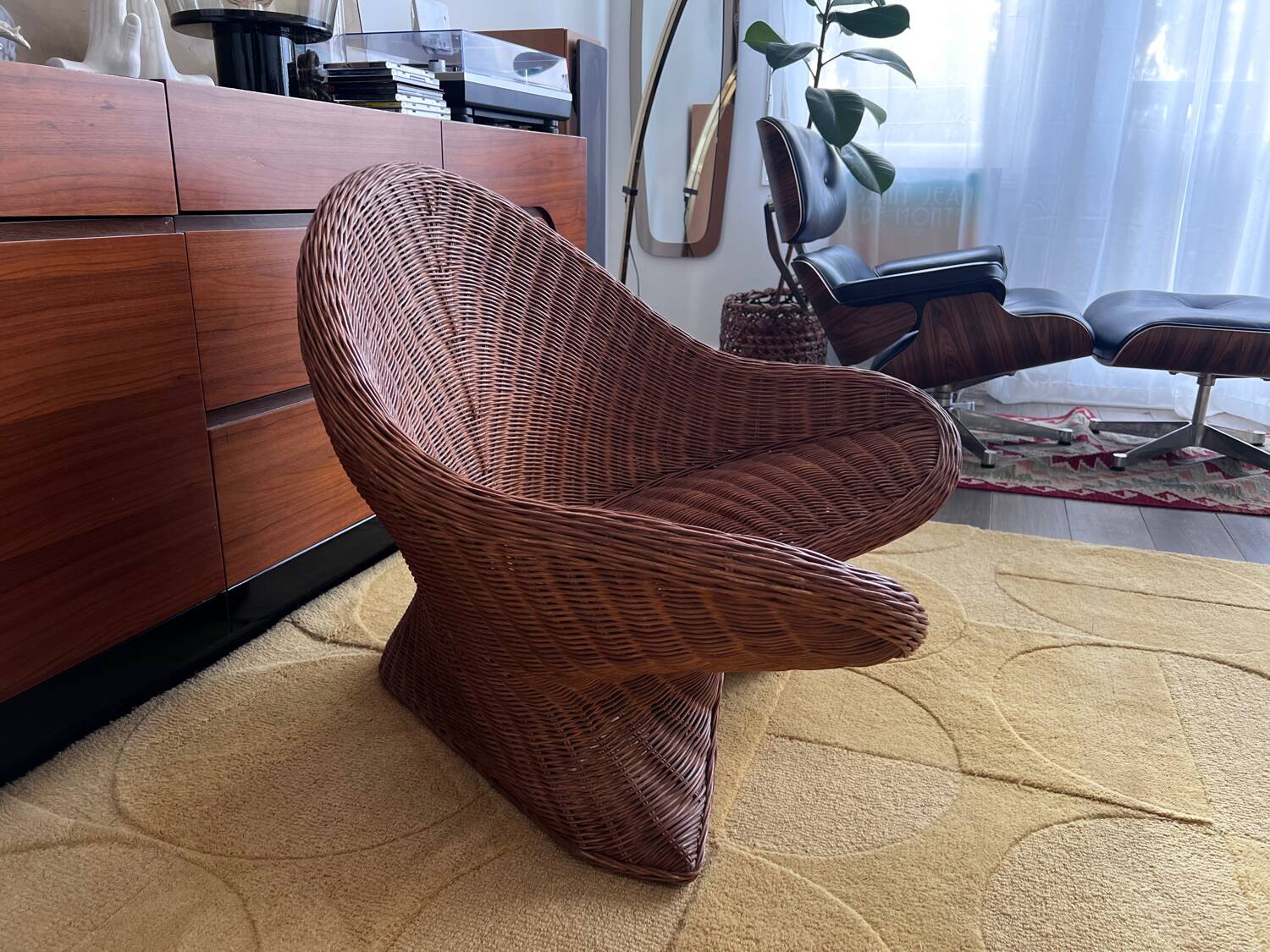 Rattan meditation chair