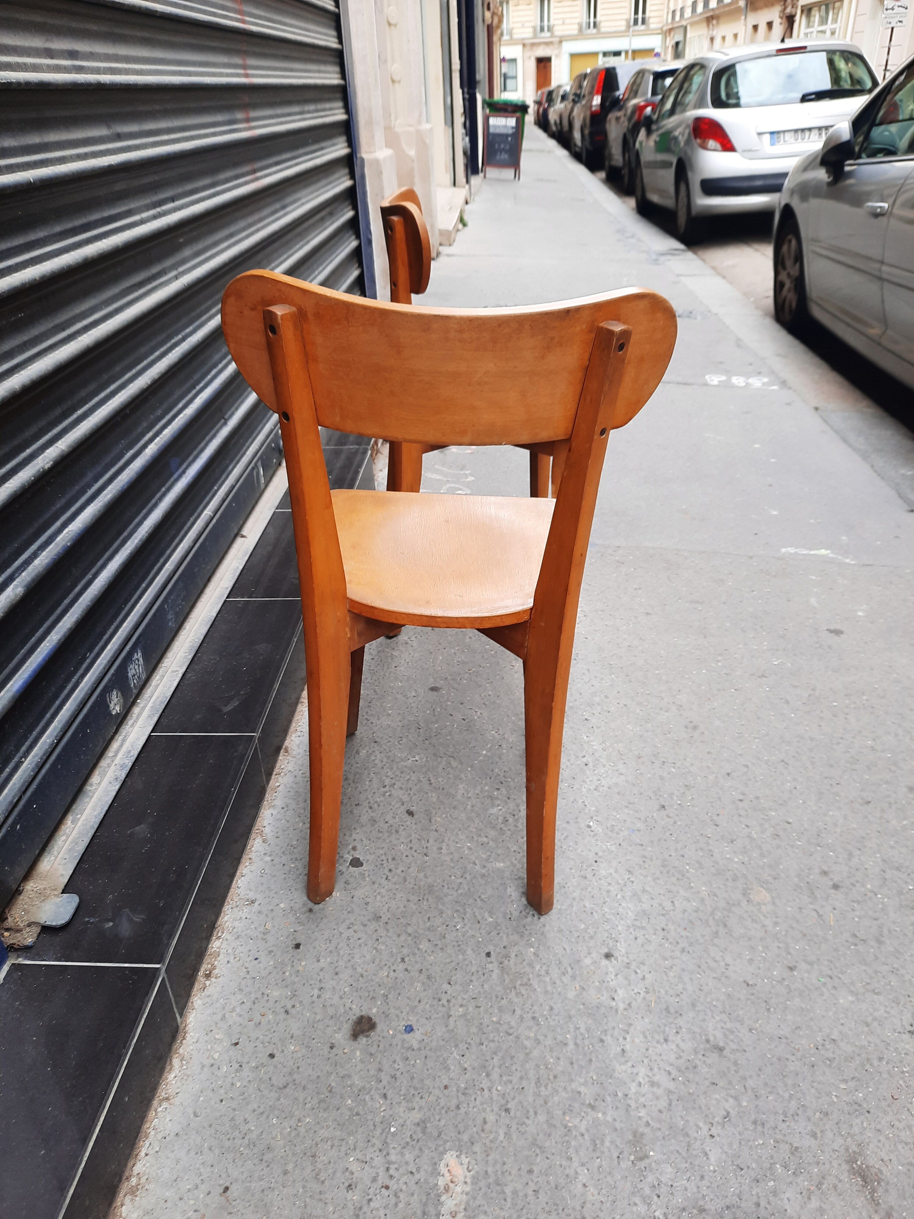 Paire de chaises bistrot vintage