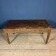 Old decorated wooden kitchen table