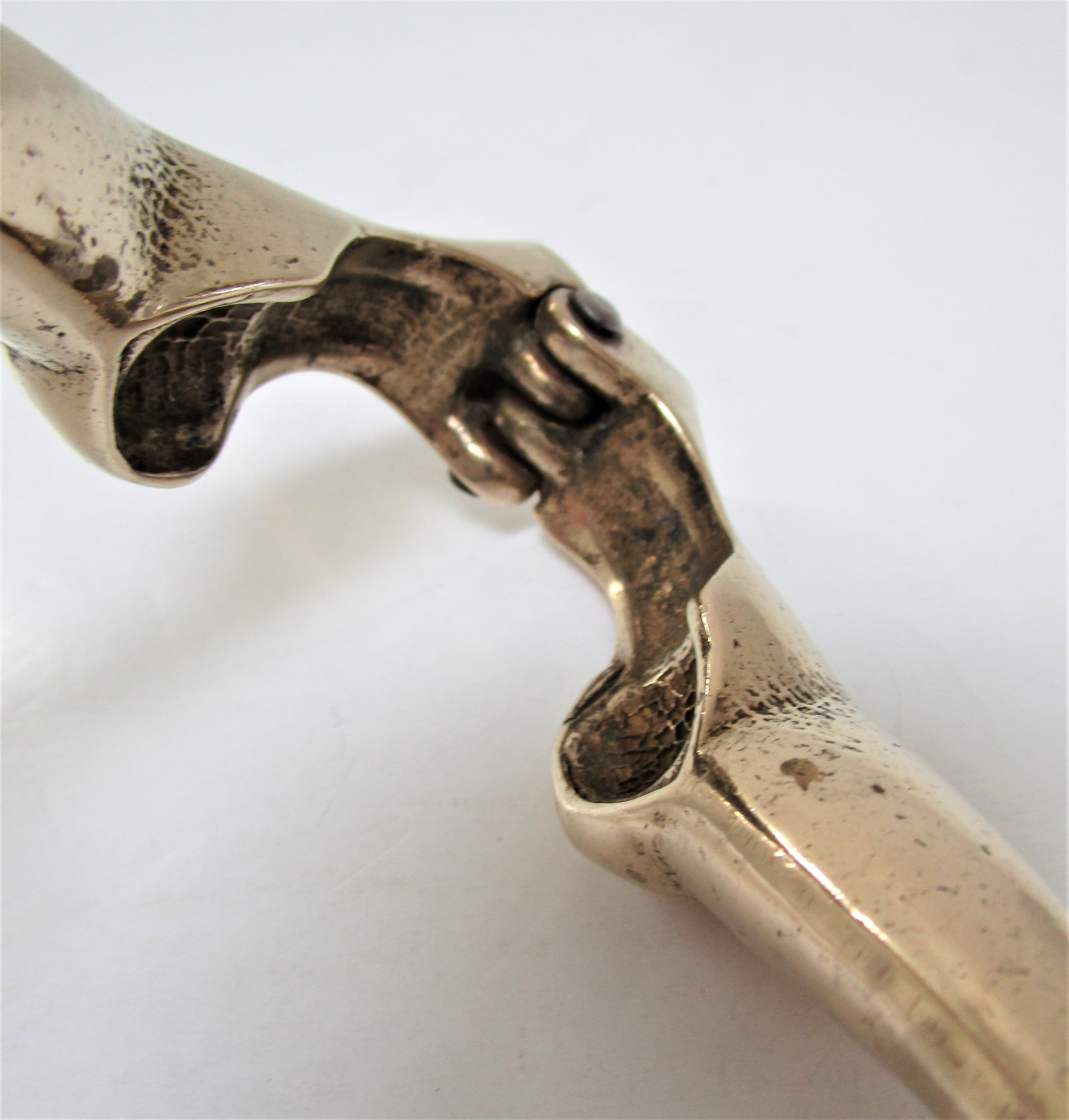 Massive brass anthropomorphic nutcracker vintage woman legs