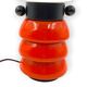 Lampe de table orange space age, F.lli Faver Italie, années 1970