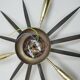 1950s mid century sputnik 3-light brass ceiling light