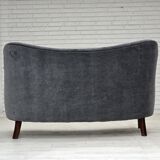 Canapé Années 1960, design danois par Slagelse Møbelværk, modèle 185, retapissé