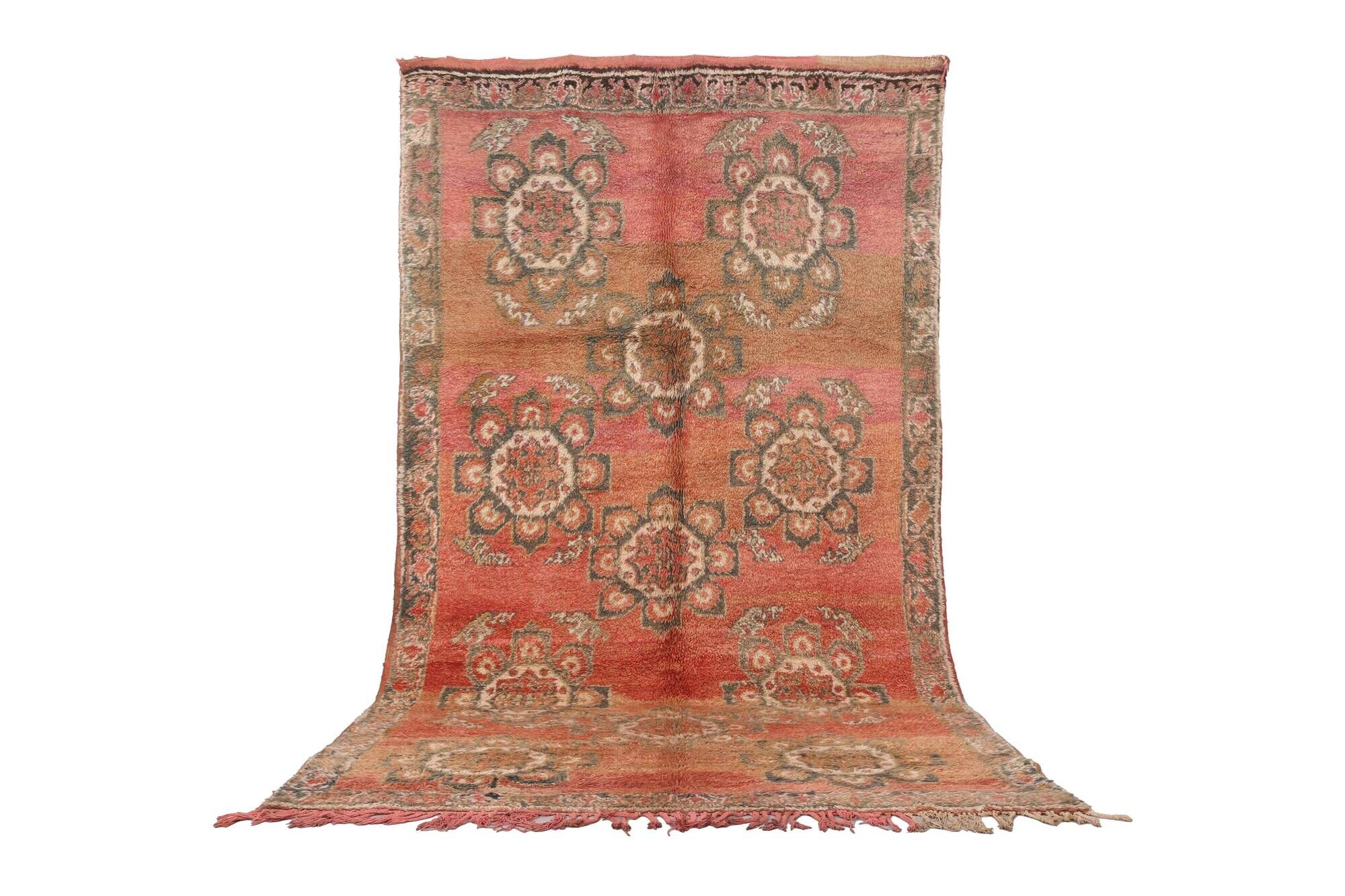 Vintage Moroccan rug 178 x 312 cm - Pink Berber rug - Old Handmade Rug