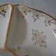 Aperitif tray in porcelain gilded decoration Villeroy & Boch 50s/60s