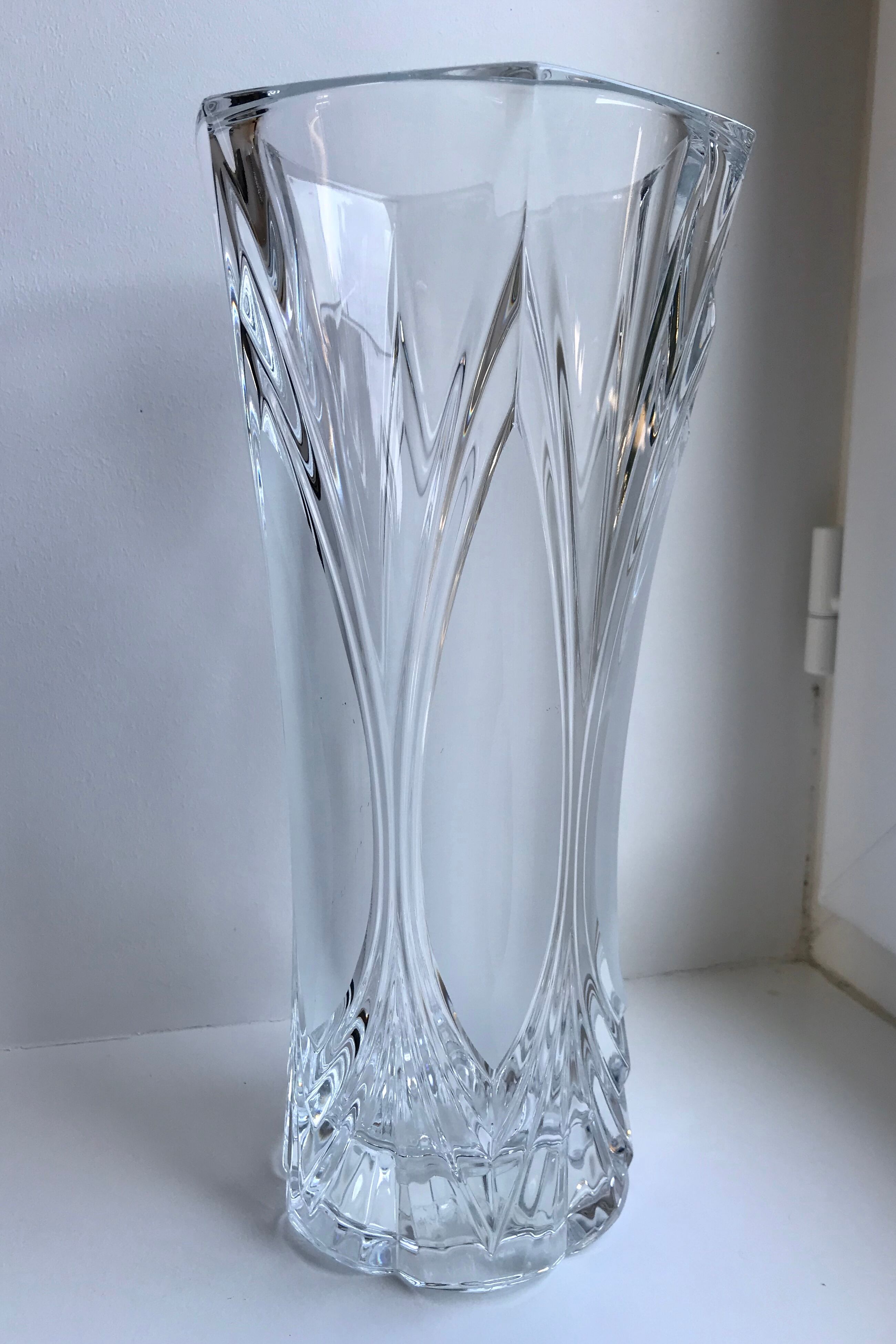 Art Deco crystal vase