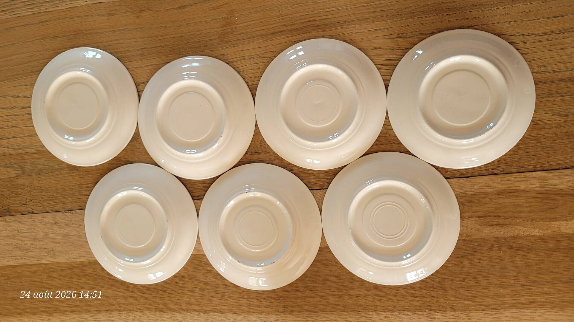 7 vintage cups and saucers