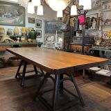 Large table with industrial legs