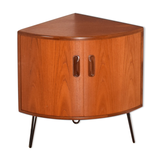 Restauré Teck Rétro années 1960 G Plan Fresco Coin Unité sur les jambes en épingle à cheveux
