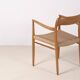 Chaise Niels O. Møller modèle 56 en chêne, Danemark des années 1960