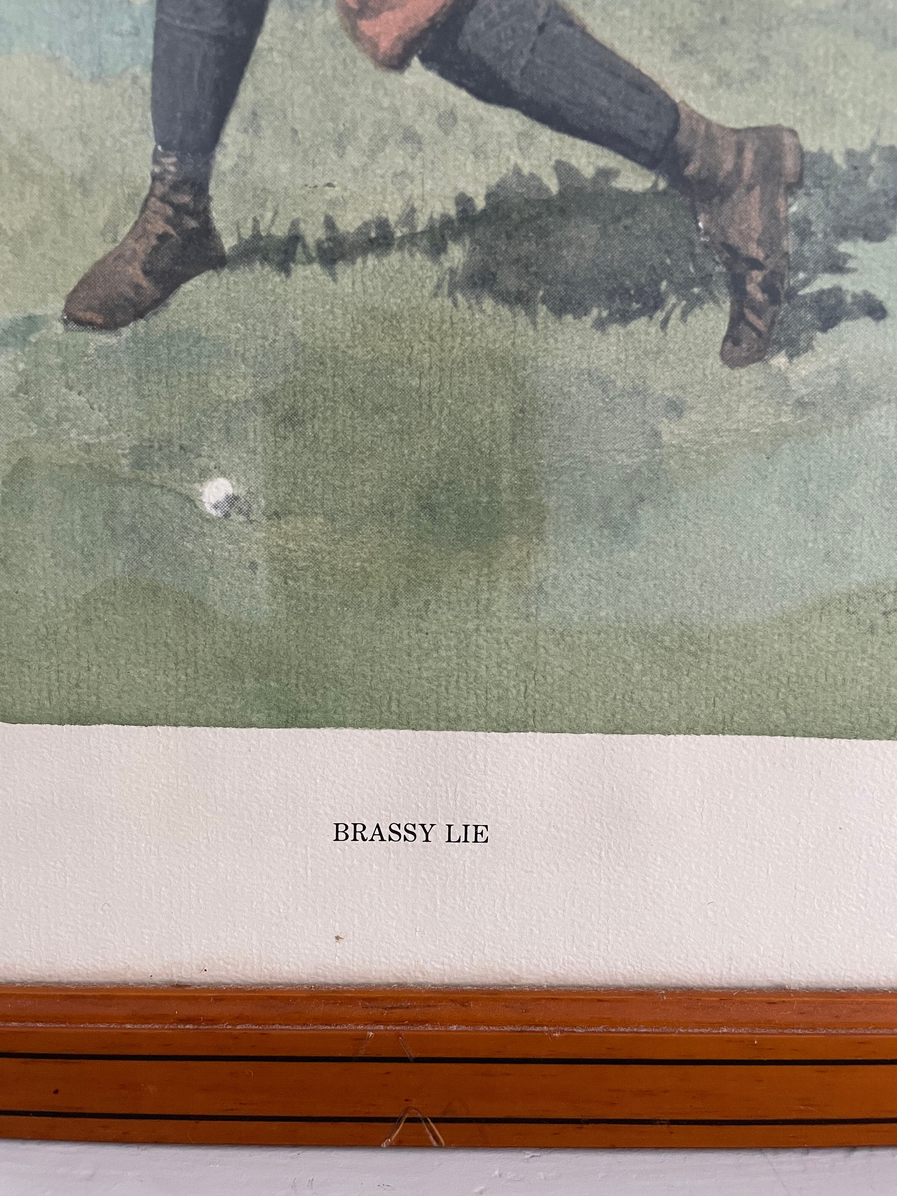 Original lithograph AB Frost "Brassy Lie"