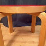 Pair of NE60 stools designed by Alvar Aalto, Artek, Finland, 1980s