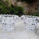 Paire de bougeoirs en cristal