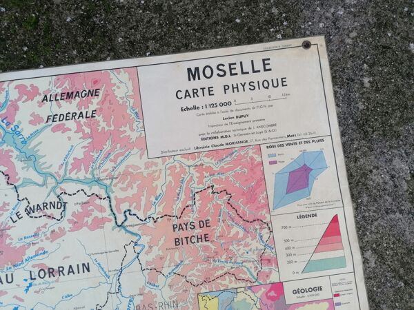 Ancienne carte MDI Moselle-France