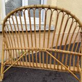 Rattan basket bed & bedside