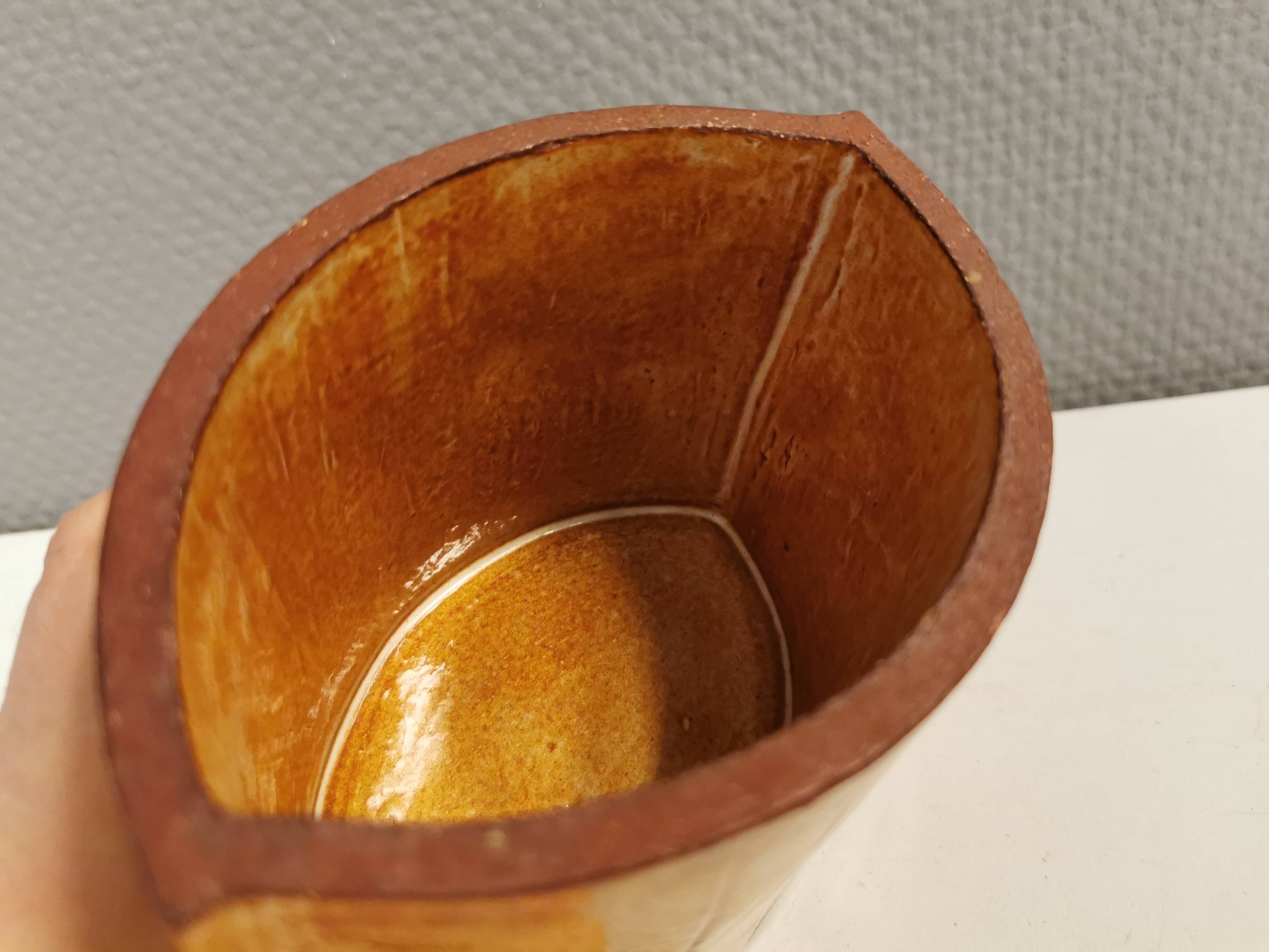 Ceramic vase, from charlotte basse denmark (signed at the bottom)