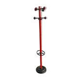 Coat rack 1970 vintage red