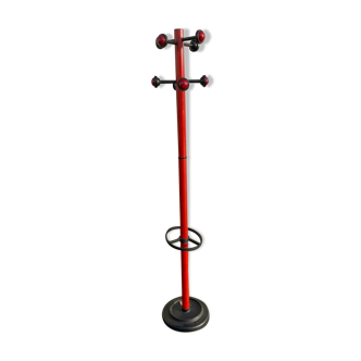 Coat rack 1970 vintage red