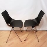 Pair of Shell chairs, designed by Angelo Pinaffo