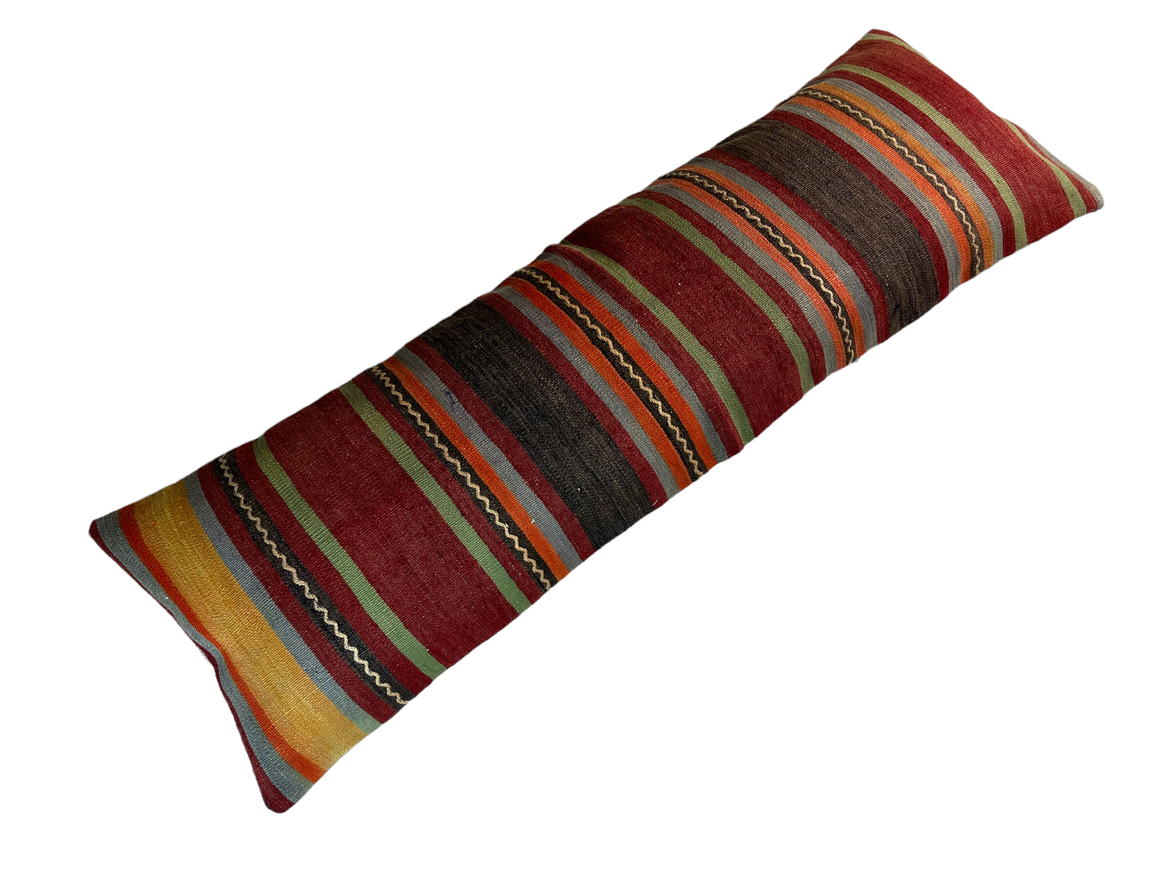 Vintage turkish kilim cushion cover , 120 x 40 cm