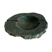 Green alabaster ashtray