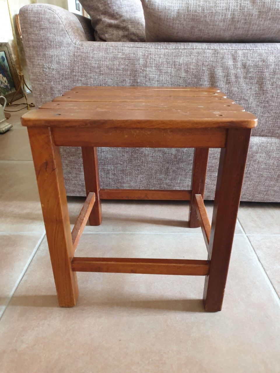 Wooden stool