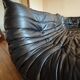 Ligne Roset Togo sofa, 3-seater, 2-seater, and corner in black leather.