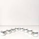 Lot of 8 Villeroy and Boch Pasadena porcelain egg cups with floral decoration