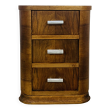 Art Deco bedside table, wood, end table