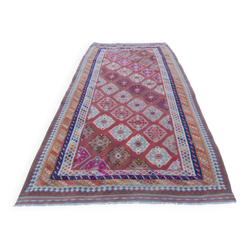 Tapis Kilim turc vintage tissé main