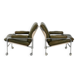 Pair of “Lovisa” armchairs by Pethrus Lindlöf, 1970s