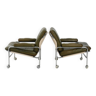 Pair of “Lovisa” armchairs by Pethrus Lindlöf, 1970s