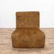 1970s armchair reupholstered in cognac velvet