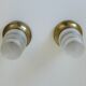 Original Art Deco Brass Sconces Pair of Ceiling Lights Antique  1920 / 1930