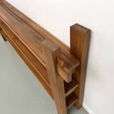 70s modernist shelf in solid elm