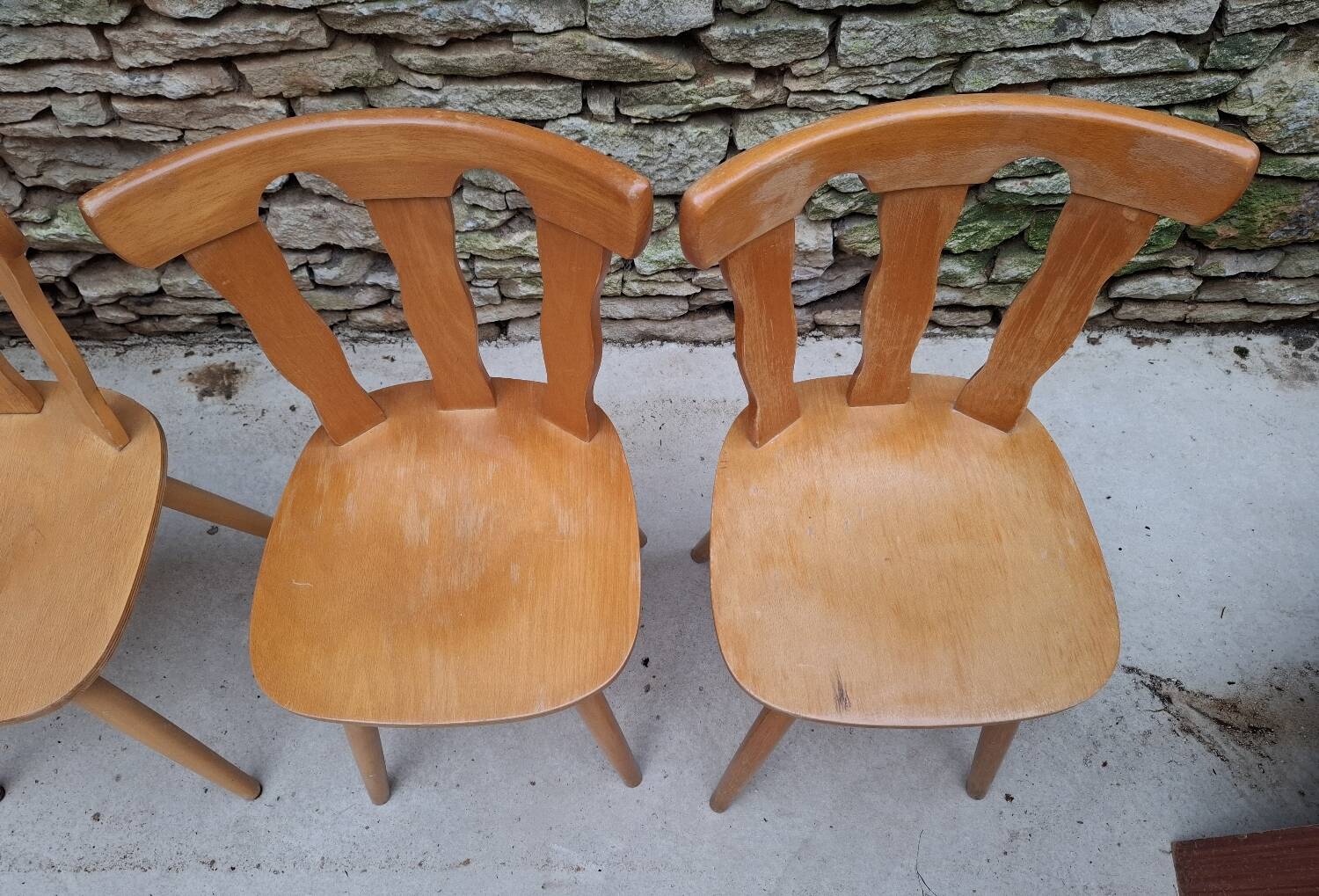 Set of 12 bistro chairs