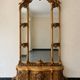 Golden Rococo-style mirror with chest