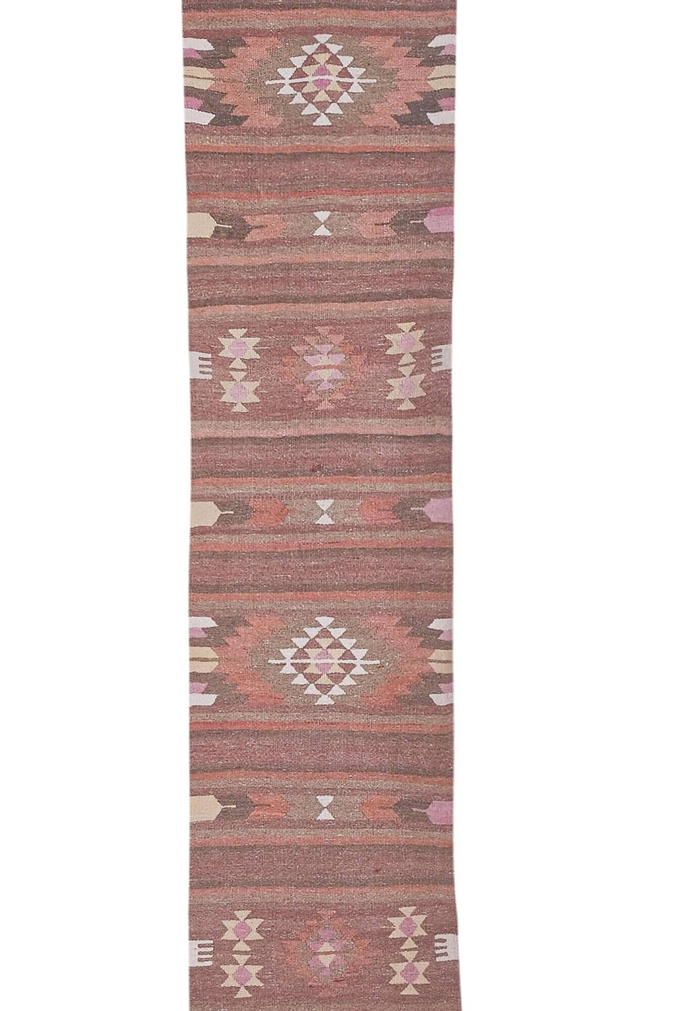 Vintage Turkish hallway rug 80x720 cm