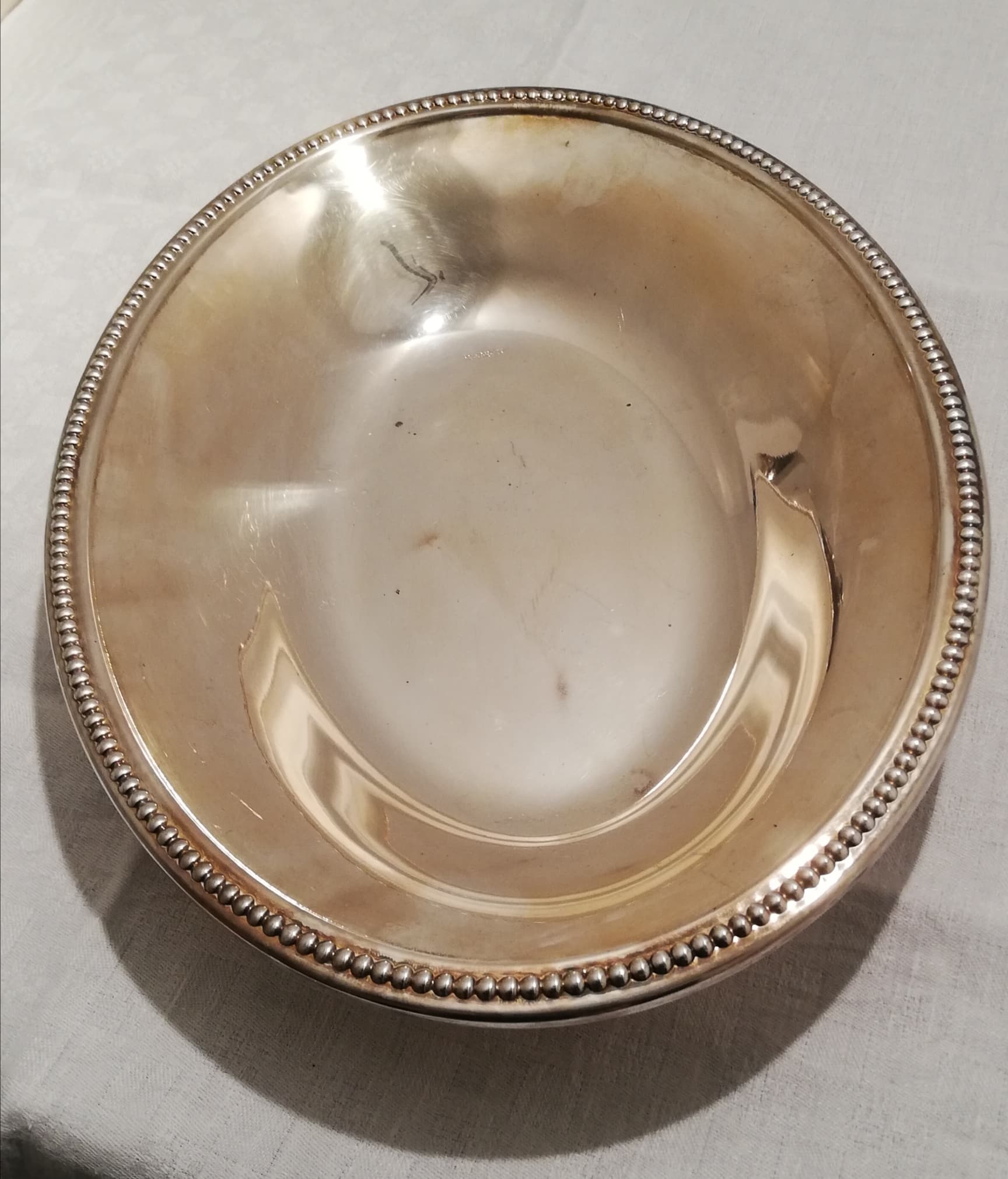 Silver metal bread basket - Goldsmithing in France