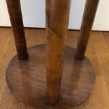 Wooden pedestal table