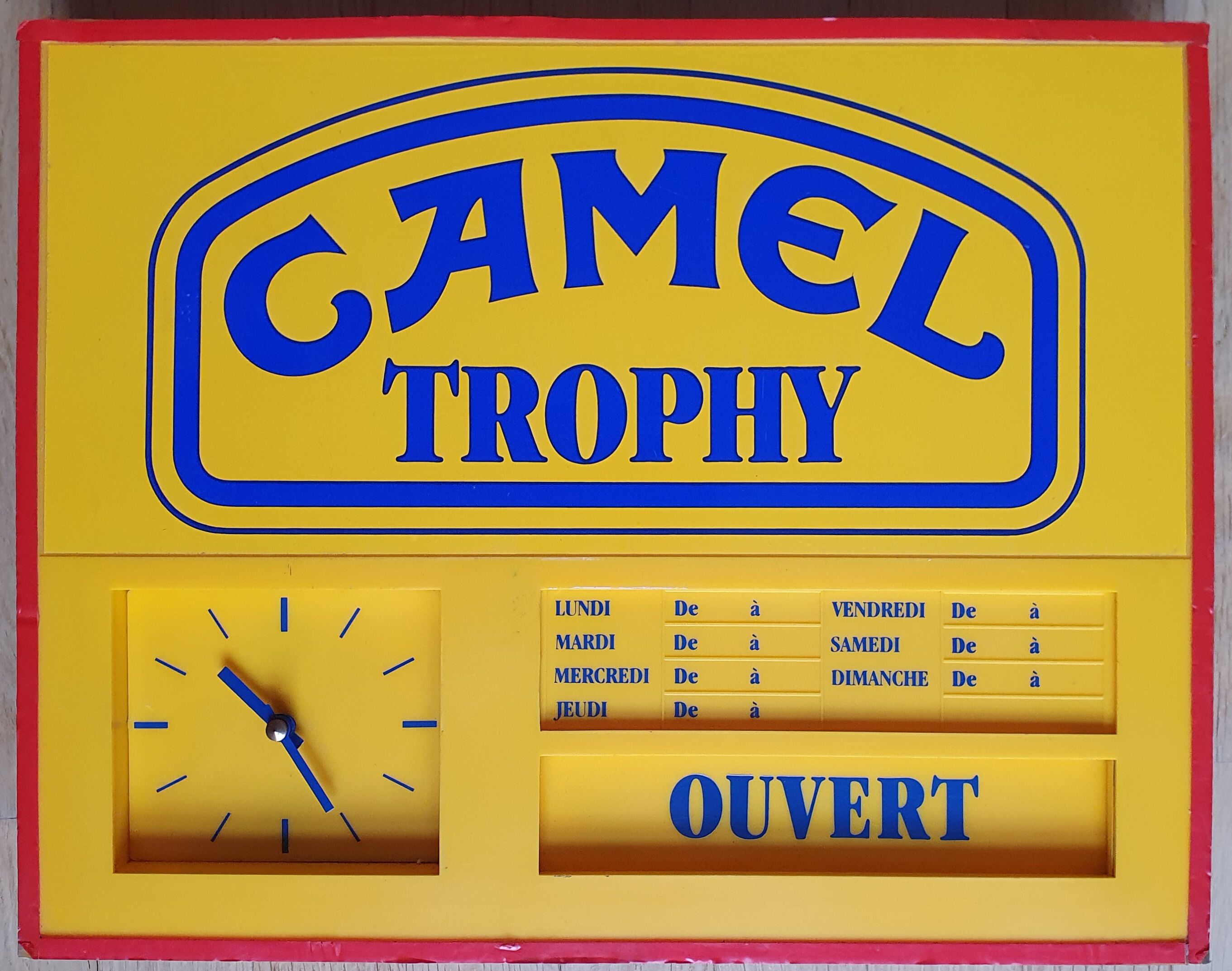 Camel Trophy advertising clock