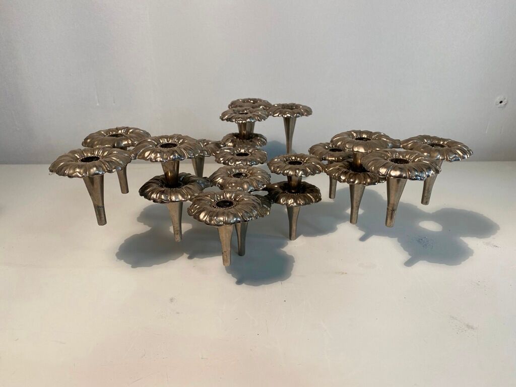 7 modular candle holders varying nagel 1970