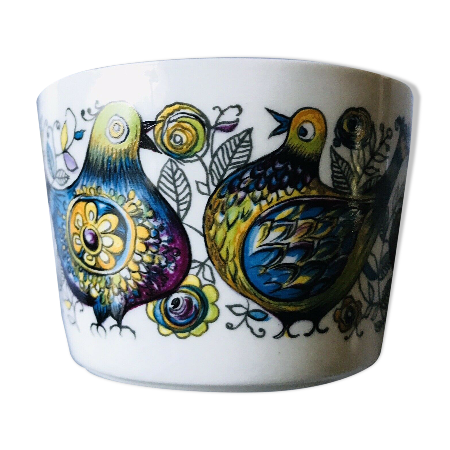 Villeroy & Boch VB ramequin small bowl decoration with peacocks