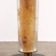 Brutalist Table Lamp Marble & Glass, Vintage 1980