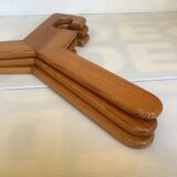 Trio of Scandinavian wooden hangers year 70