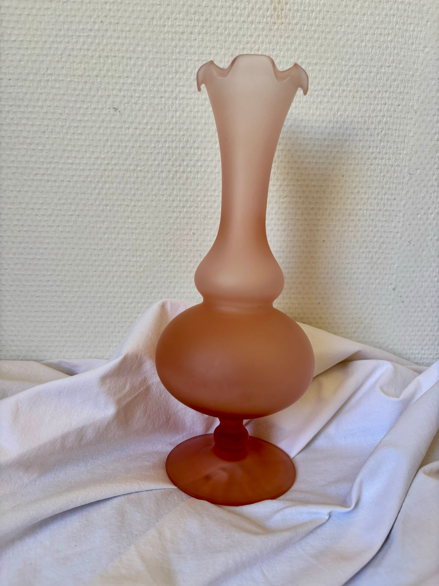 Opaline glass vase