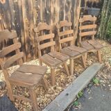 Scandinavian brutalist chairs