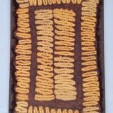 Stunning Large Vintage Dida Raffia Kerchief. Cote D'Ivoire